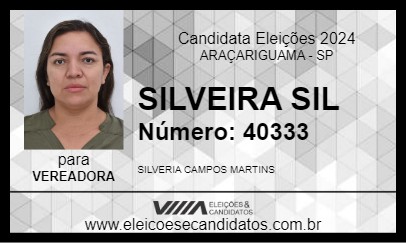 Candidato SILVEIRA SIL 2024 - ARAÇARIGUAMA - Eleições