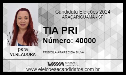 Candidato TIA PRI 2024 - ARAÇARIGUAMA - Eleições