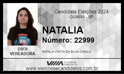 Candidato NATALIA 2024 - GUAÍRA - Eleições