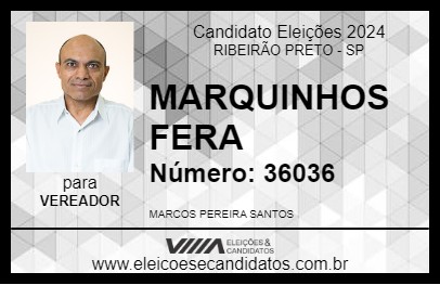 Candidato MARQUINHOS FERA 2024 - RIBEIRÃO PRETO - Eleições