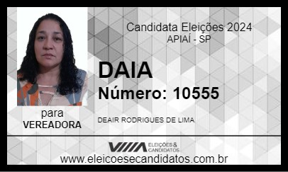 Candidato DAIA 2024 - APIAÍ - Eleições