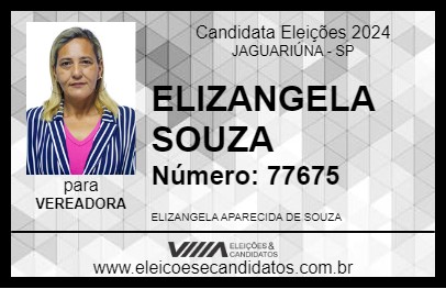 Candidato ELIZANGELA SOUZA 2024 - JAGUARIÚNA - Eleições