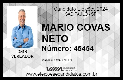 Candidato MARIO COVAS NETO 2024 - SÃO PAULO - Eleições