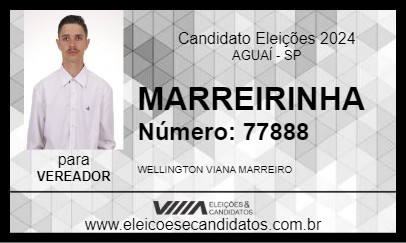 Candidato MARREIRINHA 2024 - AGUAÍ - Eleições