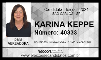 Candidato KARINA KEPPE 2024 - SÃO CARLOS - Eleições