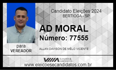 Candidato AD MORAL 2024 - BERTIOGA - Eleições