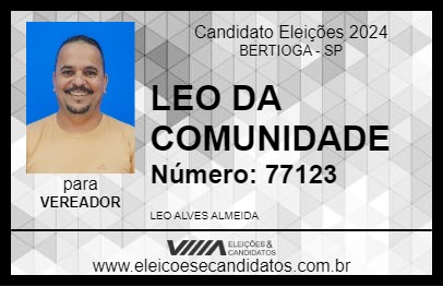 Candidato LEO DA COMUNIDADE 2024 - BERTIOGA - Eleições