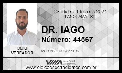 Candidato DR. IAGO 2024 - PANORAMA - Eleições