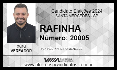 Candidato RAFINHA 2024 - SANTA MERCEDES - Eleições