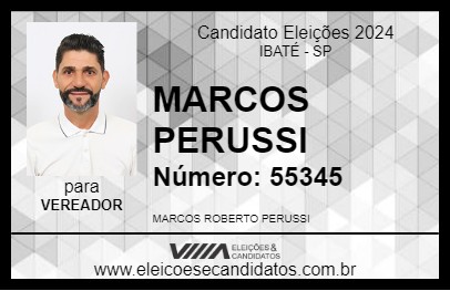 Candidato MARCOS PERUSSI 2024 - IBATÉ - Eleições