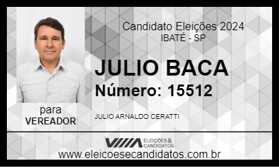 Candidato JULIO BACA 2024 - IBATÉ - Eleições