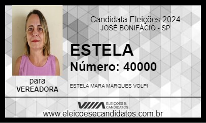 Candidato ESTELA 2024 - JOSÉ BONIFÁCIO - Eleições