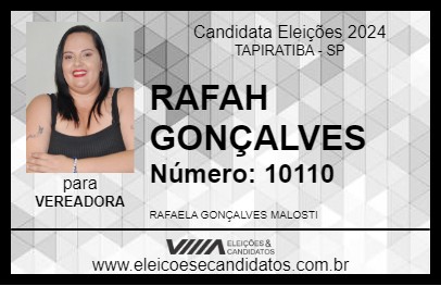 Candidato RAFAH GONÇALVES  2024 - TAPIRATIBA - Eleições