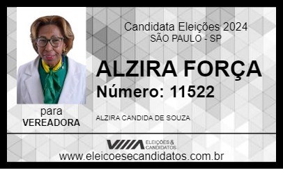 Candidato ALZIRA FORÇA 2024 - SÃO PAULO - Eleições