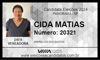 Candidato CIDA MATIAS 2024 - PANORAMA - Eleições