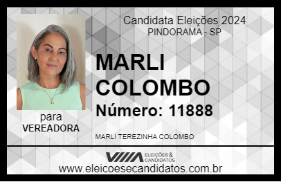 Candidato MARLI COLOMBO 2024 - PINDORAMA - Eleições