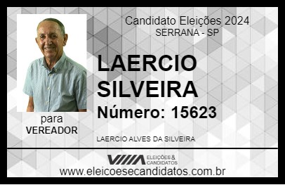 Candidato LAERCIO SILVEIRA 2024 - SERRANA - Eleições