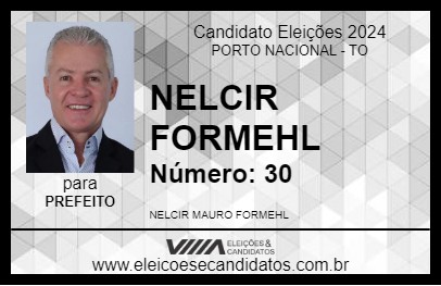 Candidato NELCIR FORMEHL 2024 - PORTO NACIONAL - Eleições