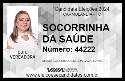 Candidato SOCORRINHA DA SAÚDE 2024 - CARMOLÂNDIA - Eleições