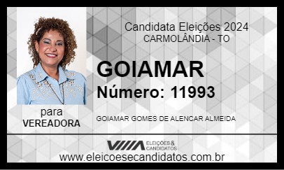 Candidato GOIAMAR 2024 - CARMOLÂNDIA - Eleições