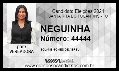 Candidato NEGUINHA 2024 - SANTA RITA DO TOCANTINS - Eleições