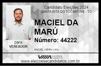 Candidato MACIEL DA MARÚ 2024 - SANTA RITA DO TOCANTINS - Eleições