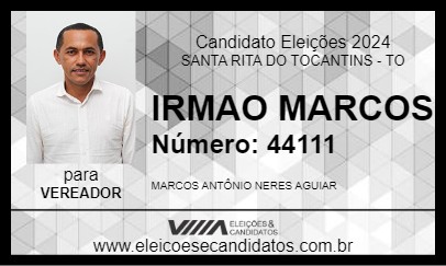 Candidato IRMAO MARCOS 2024 - SANTA RITA DO TOCANTINS - Eleições