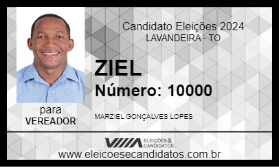 Candidato ZIEL 2024 - LAVANDEIRA - Eleições