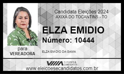 Candidato ELZA EMIDIO 2024 - AXIXÁ DO TOCANTINS - Eleições