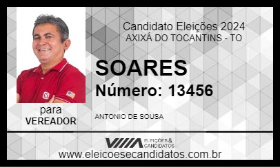 Candidato SOARES 2024 - AXIXÁ DO TOCANTINS - Eleições