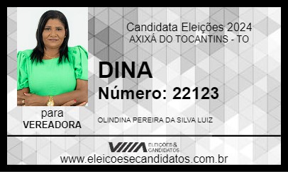 Candidato DINA 2024 - AXIXÁ DO TOCANTINS - Eleições