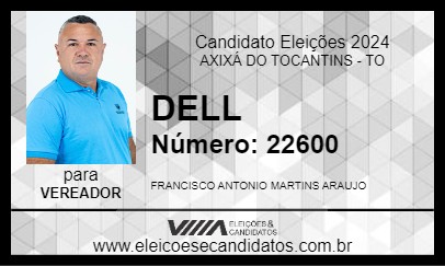 Candidato DELL 2024 - AXIXÁ DO TOCANTINS - Eleições