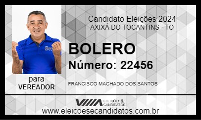 Candidato BOLERO 2024 - AXIXÁ DO TOCANTINS - Eleições