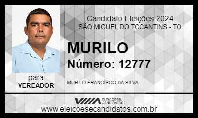 Candidato MURILO 2024 - SÃO MIGUEL DO TOCANTINS - Eleições