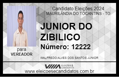 Candidato JUNIOR DO ZIBILICO 2024 - MAURILÂNDIA DO TOCANTINS - Eleições