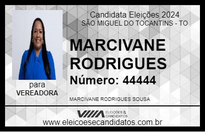 Candidato MARCIVANE RODRIGUES 2024 - SÃO MIGUEL DO TOCANTINS - Eleições