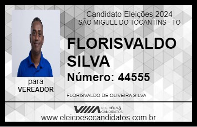 Candidato FLORISVALDO SILVA 2024 - SÃO MIGUEL DO TOCANTINS - Eleições