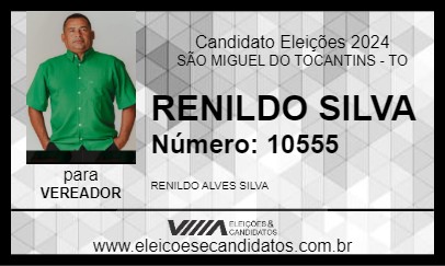 Candidato RENILDO SILVA 2024 - SÃO MIGUEL DO TOCANTINS - Eleições