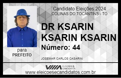 Candidato DR KSARIN KSARIN KSARIN 2024 - COLINAS DO TOCANTINS - Eleições