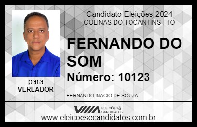 Candidato FERNANDO DO SOM 2024 - COLINAS DO TOCANTINS - Eleições