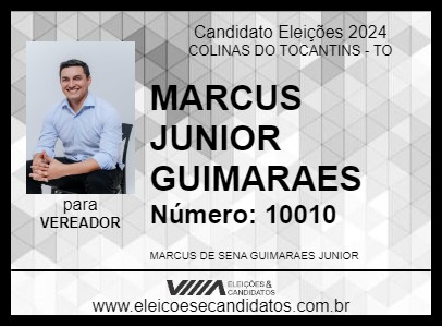 Candidato MARCUS JUNIOR GUIMARAES 2024 - COLINAS DO TOCANTINS - Eleições