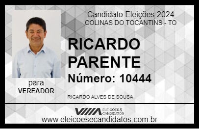 Candidato RICARDO PARENTE 2024 - COLINAS DO TOCANTINS - Eleições