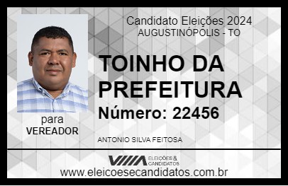 Candidato TOINHO DA PREFEITURA 2024 - AUGUSTINÓPOLIS - Eleições