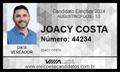 Candidato JOACY COSTA 2024 - AUGUSTINÓPOLIS - Eleições