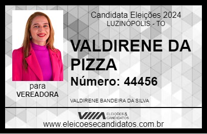 Candidato VALDIRENE DA PIZZA 2024 - LUZINÓPOLIS - Eleições