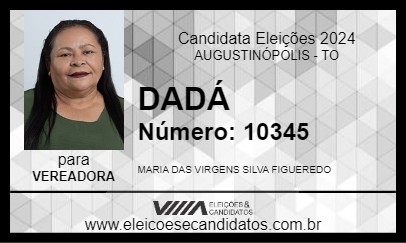 Candidato DADÁ 2024 - AUGUSTINÓPOLIS - Eleições