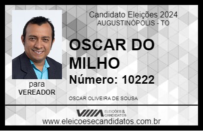 Candidato OSCAR DO MILHO 2024 - AUGUSTINÓPOLIS - Eleições