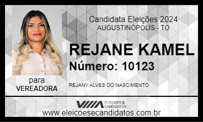 Candidato REJANE KAMEL 2024 - AUGUSTINÓPOLIS - Eleições