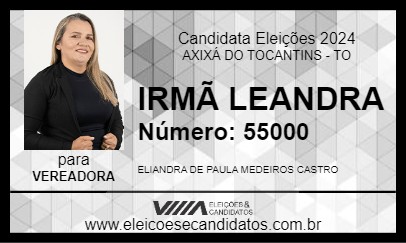 Candidato IRMÃ LEANDRA 2024 - AXIXÁ DO TOCANTINS - Eleições