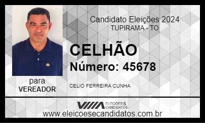 Candidato CELHÃO 2024 - TUPIRAMA - Eleições